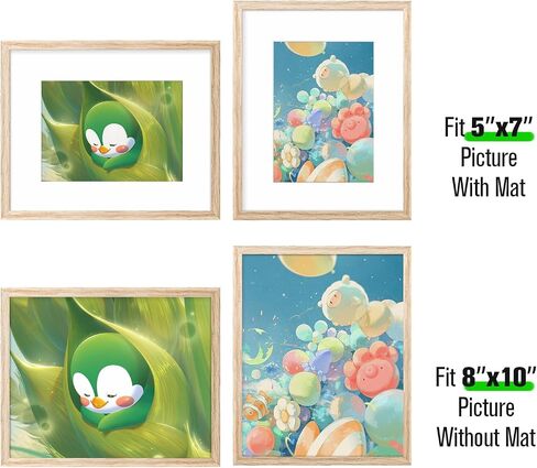 8x10 Oak Wood Picture Frame，Thin Border 8x10 Natural Solid Wood Photo Frame，Poster Frame Wall and Tabletop Photo Frame in Saudi Arabia