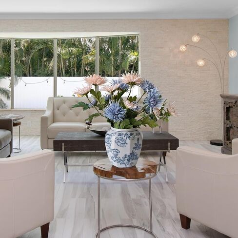 3 قطع زهور صناعية من زهور الأقحوان الأحمر اليوسفي بطول 68.58 سم للأمهات العنكبوتية من بوهو زهور حرير صناعية لعيد الحب والمنزل والمطبخ وديكور الزفاف وعيد الفصح وعيد الأم قطعة مركزية للطاولة in Kuwait