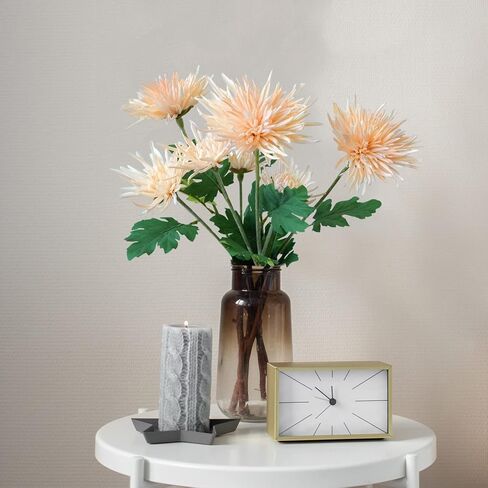 3 قطع زهور صناعية من زهور الأقحوان الأحمر اليوسفي بطول 68.58 سم للأمهات العنكبوتية من بوهو زهور حرير صناعية لعيد الحب والمنزل والمطبخ وديكور الزفاف وعيد الفصح وعيد الأم قطعة مركزية للطاولة in Kuwait