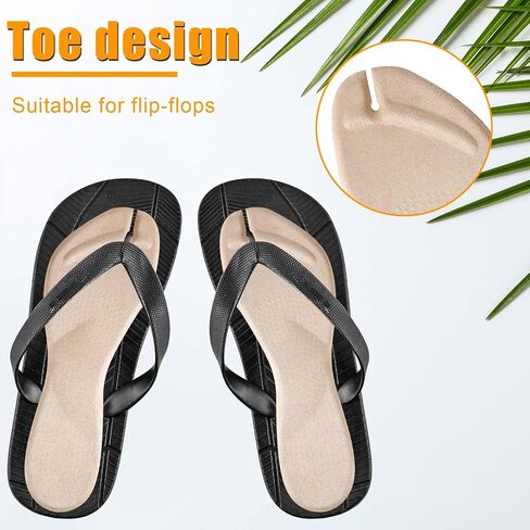 4pcs Flip Flop Shoe Inserts, Adhesives Flannel Thong Sandal Insoles Anti-Slip Shock Absorption Invisible Slim Pads Sandal Strap Cushions Reliable Toe Protectors in Saudi Arabia