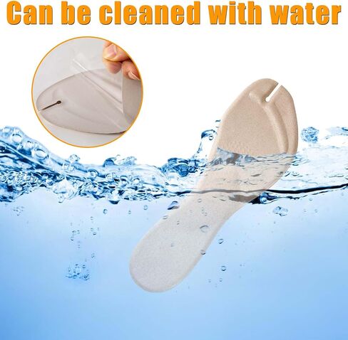 4pcs Flip Flop Shoe Inserts, Adhesives Flannel Thong Sandal Insoles Anti-Slip Shock Absorption Invisible Slim Pads Sandal Strap Cushions Reliable Toe Protectors in Saudi Arabia