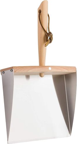 REDECKER Arenga Fiber Hand Brush and Dust Pan Set, Heavy Duty Broom and Dustpan Combo for Home and Outdoor, Oiled Beechwood Handles, Stainless Steel Dust Pan, Made in Germany, 14-1/8-Inches in Saudi Arabia