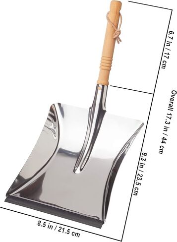 REDECKER Arenga Fiber Hand Brush and Dust Pan Set, Heavy Duty Broom and Dustpan Combo for Home and Outdoor, Oiled Beechwood Handles, Stainless Steel Dust Pan, Made in Germany, 14-1/8-Inches in Saudi Arabia