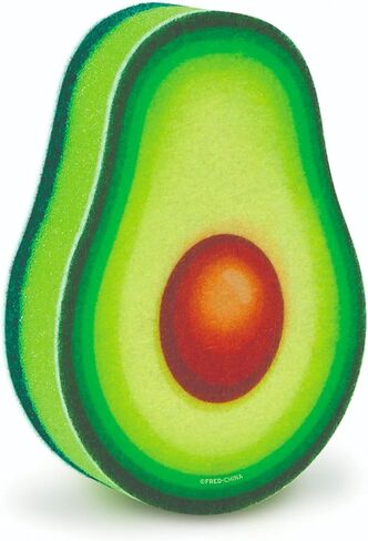 Genuine Fred JUST RIPE-Avocado Sponge, Measures 2.7" by 4.3", Green in Saudi Arabia