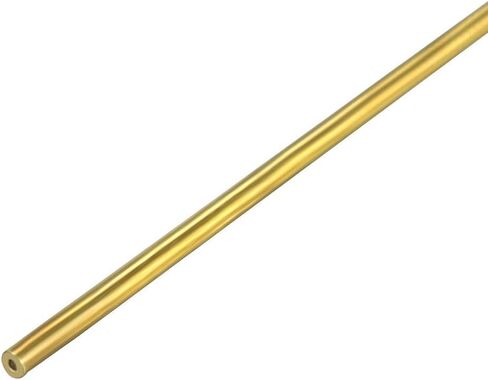 uxcell 0.3mm x 0.9mm x 500mm Brass Pipe Tube Round Bar Rod in Saudi Arabia