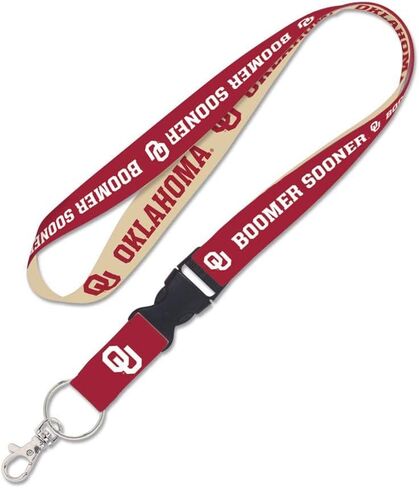 Lanyard Oklahoma Sooners | Two Tone Style Neckstrap | Sooners | Official Licensed Product in Saudi Arabia