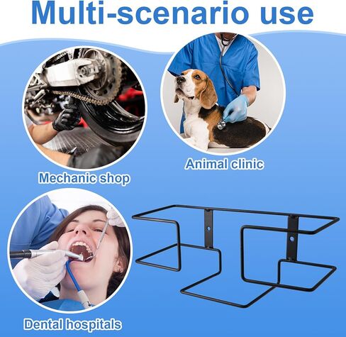 2 قطعة حامل صندوق القفازات - حامل القفازات المعدنية للتركيب على الحائط، حامل القفازات السوداء على الحائط حامل القفازات القابل للتصرف على الحائط موزع القفازات للمطبخ والمستشفى والمختبر in Kuwait