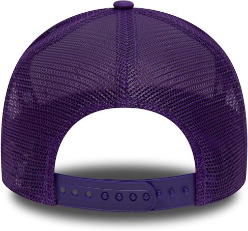 New Era LA Los Angeles Lakers 9FORTY A-Frame 17X NBA Finals Champions Foam Trucker Cap, Adjustable Hat Purple White in Saudi Arabia