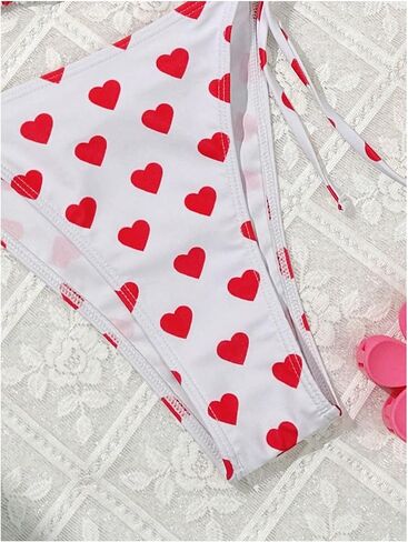 OYOANGLE Women's Halter Tie Side Triangle Bikini Set High Cut 2 Piece Bikini Swimsuit Bathing Suit in Saudi Arabia