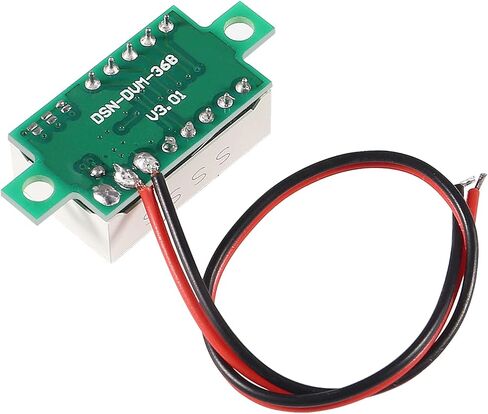 6PCS Voltage Tester Small Digital Voltmeter Gauge Tester 0.36" 3 Wire DC 0-100V 3 Colors LED Display Voltage Tester DC Volt Meter Blue Red Green in Saudi Arabia