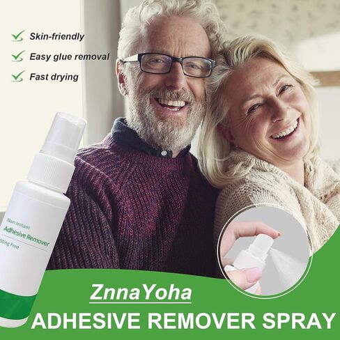 Adhesive Remover Spray 1 Oz, Skin-Friendly No Sting Ideal for Ostomy Patients, Sensitive Skin, Bandage Removal, Tape, Gum in Hair, Glitter, Wig Adhesives, 2 PCS in Kuwait