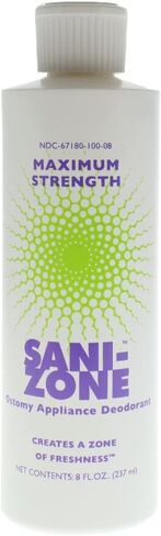 Anasept Sani-Zone Maximum Strength Ostomy Appliance Deodorant Bottle Unscented, 8 oz. Wound Deodorizer, for Hospital and Professional Use in Saudi Arabia