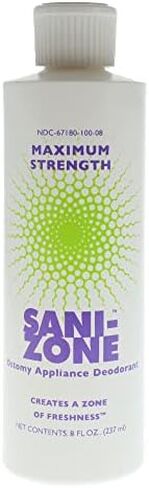 Anasept Sani-Zone Maximum Strength Ostomy Appliance Deodorant Bottle Unscented, 8 oz. Wound Deodorizer, for Hospital and Professional Use in Saudi Arabia