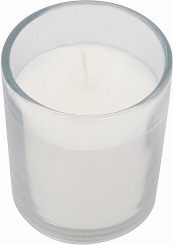 Welburn Veda&Co™ Glass Votive Candles - Pack of 25, Upto 15 Hours Burn Time, 100% Fully Refined Paraffin Wax, Smokeless, Unscented, Dripless, Ideal for Spa Weddings Birthdays, Parties, Centerpieces in Saudi Arabia