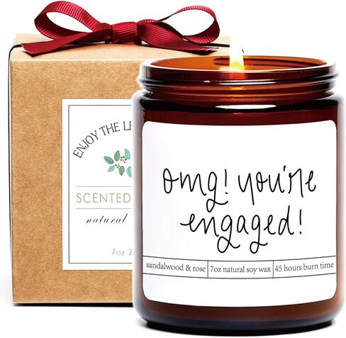 OMG, You're Engaged! Candle gift，Engagement Gift Candle 7oz in Saudi Arabia