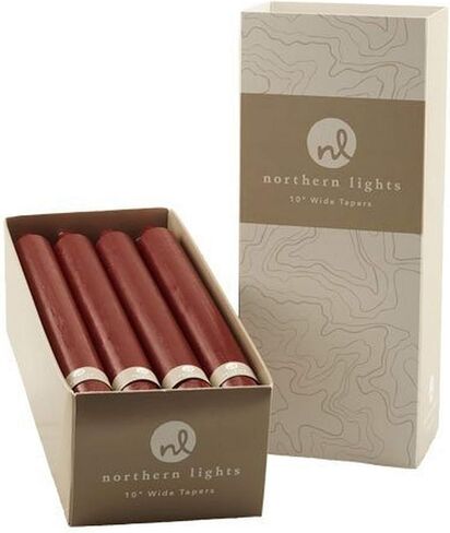 Northern Lights Candles Premium Tapers 10" 12PK - Ivory - 76596 in Saudi Arabia