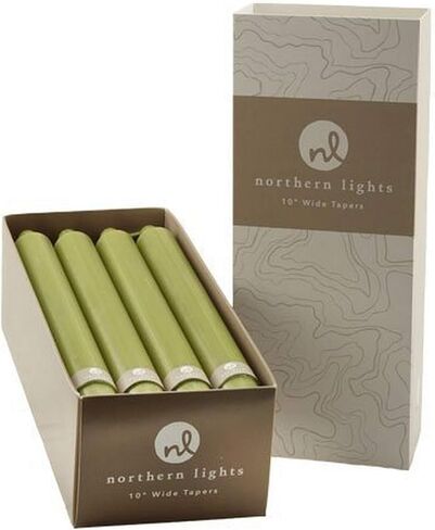 Northern Lights Candles Premium Tapers 10" 12PK - Ivory - 76596 in Saudi Arabia