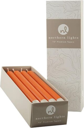 Northern Lights Candles Premium Tapers 10" 12PK - Ivory - 76596 in Saudi Arabia