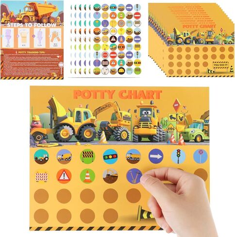 21 قطعة من ملصقات التدريب على استخدام المرحاض، مخطط بناء المرحاض للأطفال الصغار الأولاد مع 324 قطعة من ملصقات التدريب على استخدام المرحاض و40 نقطة صمغ لمكافآت الأطفال على استخدام المرحاض in Kuwait