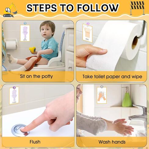 21 قطعة من ملصقات التدريب على استخدام المرحاض، مخطط بناء المرحاض للأطفال الصغار الأولاد مع 324 قطعة من ملصقات التدريب على استخدام المرحاض و40 نقطة صمغ لمكافآت الأطفال على استخدام المرحاض in Kuwait