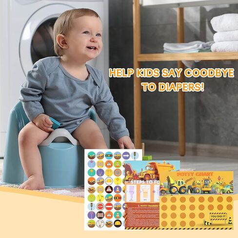 21 قطعة من ملصقات التدريب على استخدام المرحاض، مخطط بناء المرحاض للأطفال الصغار الأولاد مع 324 قطعة من ملصقات التدريب على استخدام المرحاض و40 نقطة صمغ لمكافآت الأطفال على استخدام المرحاض in Kuwait