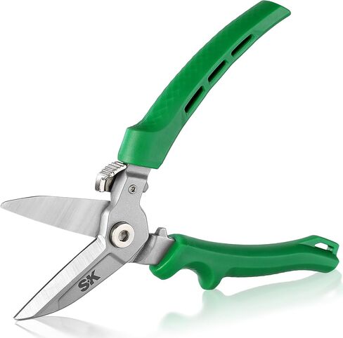 SK 8" Heavy Duty Scissors, All Purpose Shears, Drop Forged CR-V Blades with Safety Lock, Comfortable Grips in Saudi Arabia