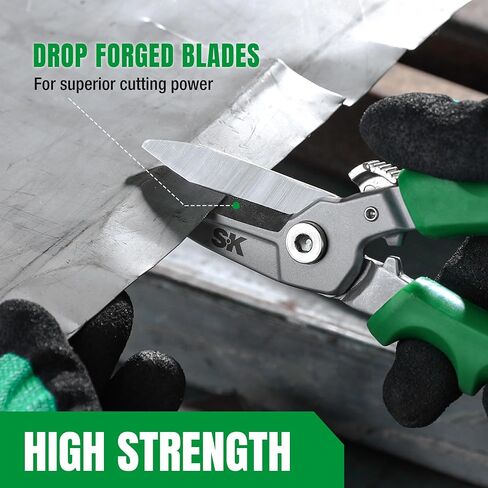 SK 8" Heavy Duty Scissors, All Purpose Shears, Drop Forged CR-V Blades with Safety Lock, Comfortable Grips in Saudi Arabia