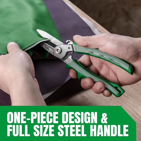 SK 8" Heavy Duty Scissors, All Purpose Shears, Drop Forged CR-V Blades with Safety Lock, Comfortable Grips in Saudi Arabia