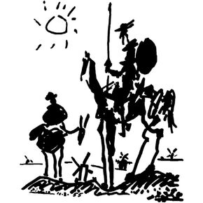 Huntington Graphics Don Quixote by Pablo Picasso - Art Print/Poster 11x14 inches