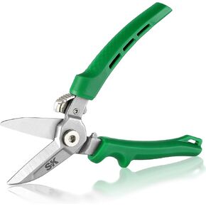 SK 8" Heavy Duty Scissors, All Purpose Shears, Drop Forged CR-V Blades with Safety Lock, Comfortable Grips