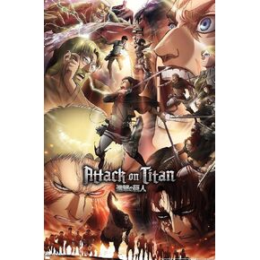 Trends International Attack on Titan: Season 3 - Key Art Wall Poster, 22.37" x 34.00", Unframed Version