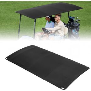 KEMIMOTO Canvas Golf Cart Sun Top Compatible with EZGO TXT 1994-2013, 85" Extended Golf Cart Roof, Mounting Tools Included, Black