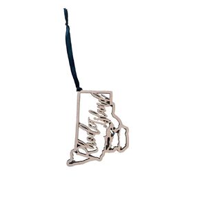 Rhode Island Christmas Ornament State Ornament Rustic Ornament Wood Ornament Country Christmas in Kuwait