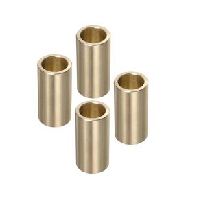 4pcs Cast Brass Oilless Sleeve Bearings - [1/4 Inch x 5/16 Inch OD x 3/4 Inch Length] Plain Wrapped Oilless Bushings