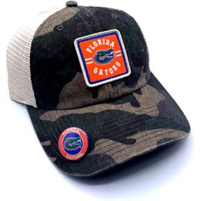 University Florida Gators Hat Adjustable Camo Mesh Trucker Classic Cap