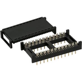 8200-24-R Jameco Valuepro Connector IDC, DIP Plug, 24 Pin, 0.1 Amp Use with Part 37760, Pack of 10