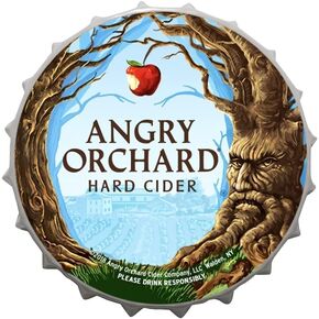 Angry Orchord Decorative Bottle Caps Metal Tin Signs Cafe Beer Bar Decoration Plat 13.8 Inches Wall Art Plaque Vintage Home Decor