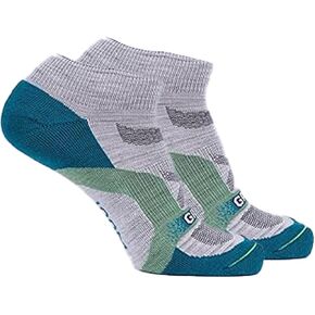 GRIP6 Wool Ankle Socks -Merino Wool Socks Made in the USA -Lightweight Wool Hiking Socks - Warm Ankle Socks for Men and Women