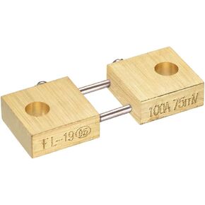 uxcell Shunt Resistor 100A 75mV for DC Current Ammeter Analog Panel Meter External FL-19 Shunt Divider