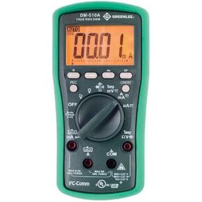 Greenlee DM-510A True RMS Professional Plant Digital Multimeter, Green