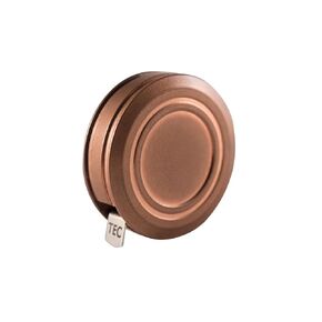 Vintage Edition Copper Retractable Tape Measure - 3 Foot User-Replaceable Tape - Pocket Size - Imperial and Metric - Keychain Clip - Matte Surface Finish - Everyday Carry