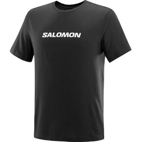 Salomon Men's Standard SAL LOGO PERF SS TEE M-DEEP BLACK S