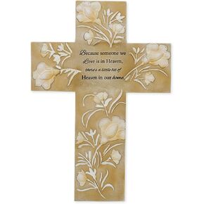 Roman Giftware Inc., Memorial Collection, 8" H MEMORIAL CROSS W/VERSE,Religious, Inspirational, Durable (5x1x7)