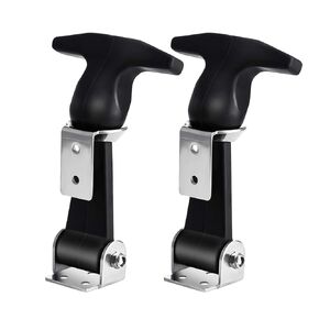 2pcs Flexible T-Handle Draw Latches Stainless Steel T-Handle Hasp for Golf Cart and Tool Box