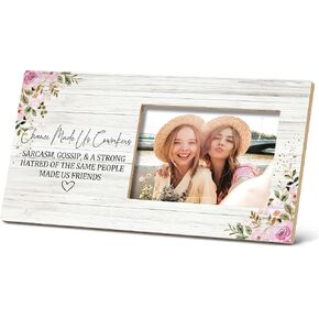 Chance Made Us Coworkers Floral Picture Frame,Best Coworker Colleague Gifts 12×6 inch Wooden Tabletop Photo Frame,Going Away Retirement Gifts Goodbye Farewell Gifts Leaving Gifts for Coworkers