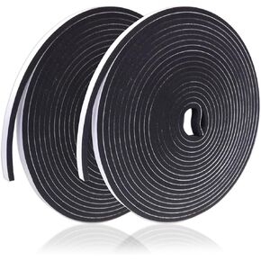 Weather Stripping Door Seal Strip,High Density Foam Tape,Self Adhesive Foam Insulation Tape for Doors and Windows,Sliding Door,Soundproofing Door, Air Conditioning Seal Strip,1/4 in x1/8 in x 32.8 FT