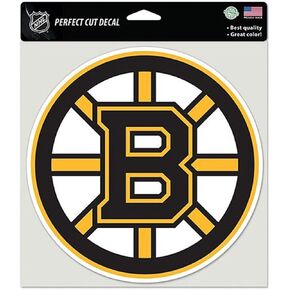 WinCraft Boston Bruins NHL Hockey Sports Team Auto Car Truck Color 8"x8" Die-Cut Decal Sticker