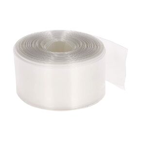 Othmro 1Pcs 39.37Ft Battery Heat Shrink Tubing Kit 1.26inch FW Insulation PVC Heat Shrink Tube Shrink Wrap Tubing Industrial Tubing for 18650 Single Section with Protection Chip Transparent