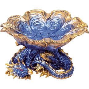 Polystone Dragon Ashtray by Fujima Ashtray for Outdoor/Indoor/Patio/Home Decor Use Ash Holder for Smokers Cigarettes Unique Ashtray Length 6.5 x 6 Height