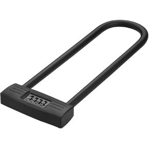 U Shape Combination Lock,Heavy Duty Code Lock,Long Shackle Lock for Bike,Scooter,Glass Door,Gate